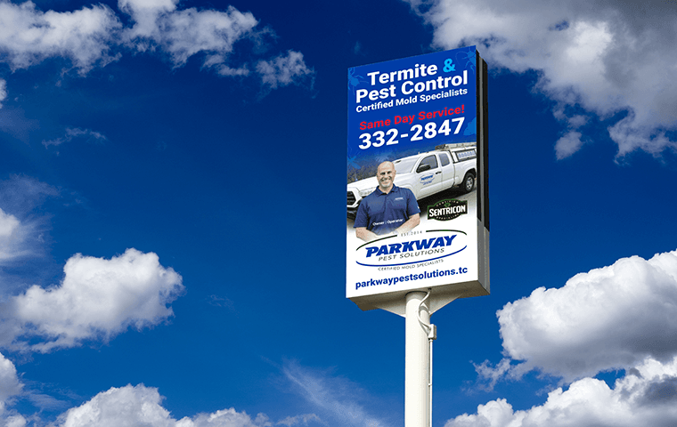 Parkway Pest Solutions Sign